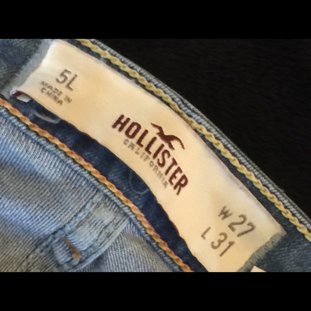 Hollister jeans size 5 27w 31 l